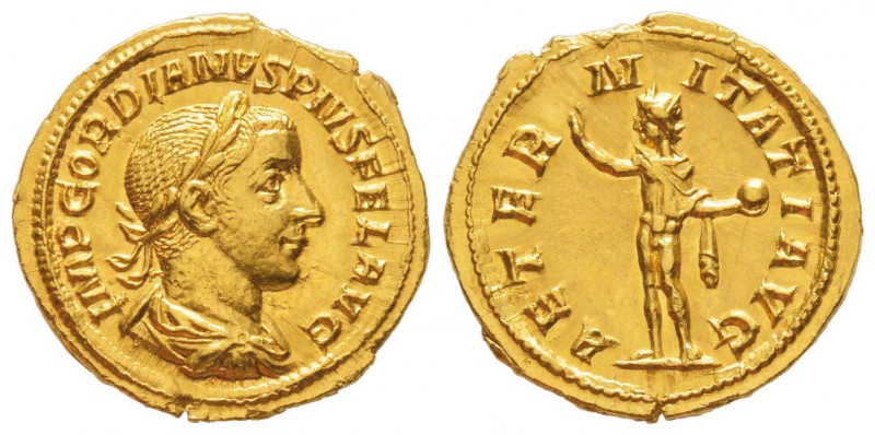 Gordianvs III 238-244
Aureus, Rome, 241-243, AU 4.85 g.
Avers : IMP GORDIANVS ...