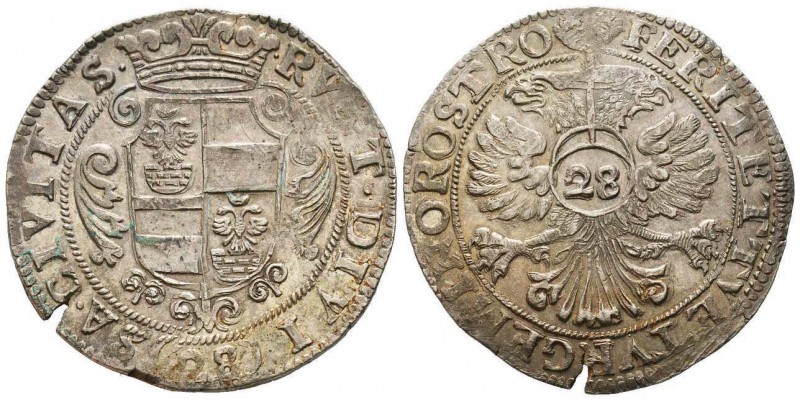 Monaco, Honoré II 1604-1662
Izelotte de 28 sols, ND 1657, AG 19.08 g.
Avers : ...