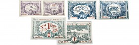 Monaco, Albert Ier 1889-1922
Trois billets Essai de 25, 50 centimes et 1 Franc, 1920, Monaco
Ref : G. Mca,b,c
Conservation : FDS
Billets de nécess...