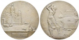 Monaco, Albert Ier 1889-1922
Médaille en argent, Golf de Monte-Carlo par Szirmaï, AG 99 g. 60 mm
Avers : SAISON 1912-1913 MONTE-CARLO Le Casino de M...