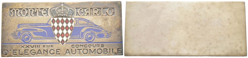 Monaco, Louis II 1922-1949
Plaque uniface XXVIIIe concours d'élégance automobil...