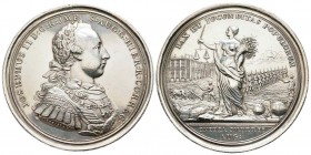 Allemagne, Joseph II 1765-1790
Médaille, ND 1765, par Roettiers, AG 148 g  79mm
Avers : JOSEPHUS II D G R JMP S AUG G HIER R CORREG. Buste lauré et ...