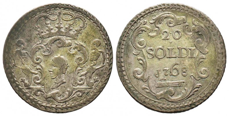 Corse, Pascal Paoli 1762-1768               
20 soldi, Murato, 1768, AG 3.62 g....