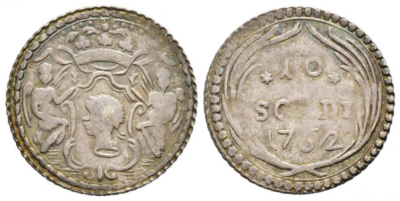 Corse, Pascal Paoli 1762-1768  
10 soldi, Murato, 1762, AG  2.30 g.    
Avers ...