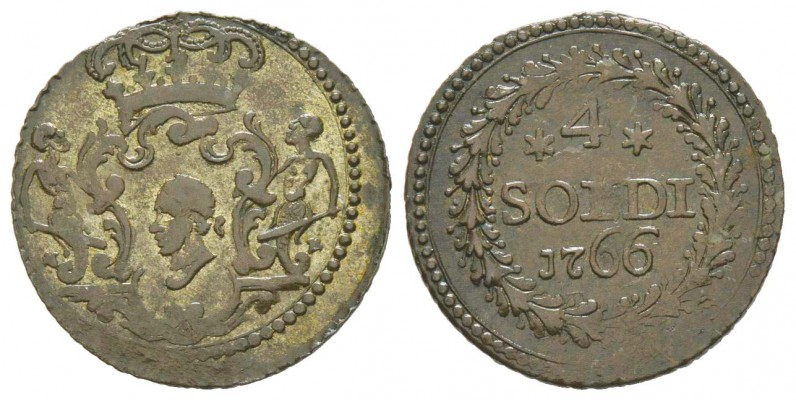 Corse, Pascal Paoli 1762-1768  
4 soldi, Murato, 1766, Billon 1.94 g. 
Avers :...