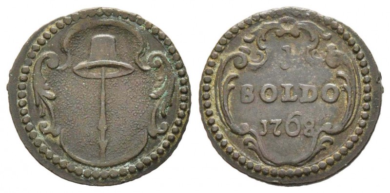 Corse, Pascal Paoli 1762-1768  
1 soldo, Corte, 1768, Billon 1.08 g.
Avers : A...
