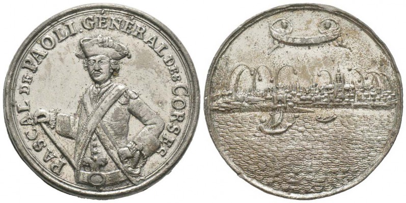 Corse, Pascal Paoli 1762-1768  
Médaille, Pascal De Paoli General Des Corses, É...