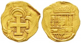Espagne, Felipe IV 1621-1665     
8 Escudos, Sevilla, ND, AU 27.08 g. 
Ref : Cal. Tipo 15, Fr. 200
Conservation : TTB