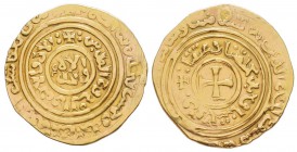France -  Capetiens
Louis IX (1250-1270) dit "Saint Louis"
Dinar ou Besant d'or, ND,  AU 3.19 g.
Ref : Dup 196
Conservation : TTB. Dinar frappé po...