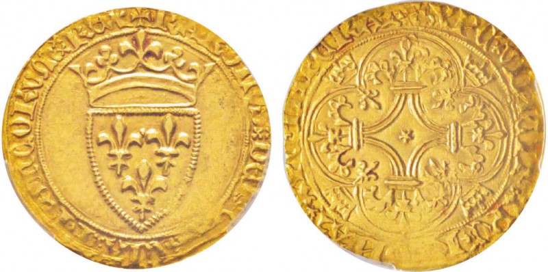 Valois
Philippe VI de Valois (1328-1350)
Ecu d'or à la couronne, 2ème émission...
