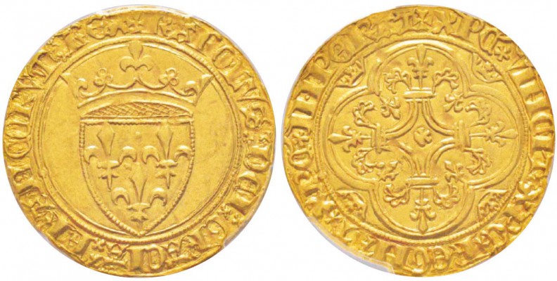 France -  Charles VI (1380-1422)
Ecu d'or à la couronne, 4ème émission (29 juil...