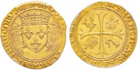 Louis XII (1498-1515)
Écu d'or au porc-épic, (novembre 1507), Paris, AU 3.3 g. 
Avers : LVDOVICVS DEI GRACIA FrancORVM REX Ecu de France couronné, s...