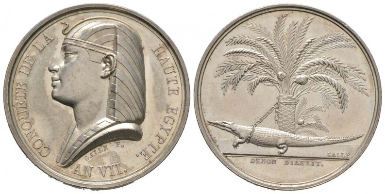 France, Directoire 1795-1799
Médaille, Conquête de la Haute-Égypte, par Galle, ...
