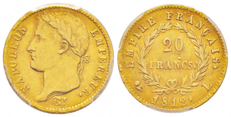 France, Premier Empire 1804-1814       20 Francs, Bayonne 1812 L, AU 6.45 g.    ...