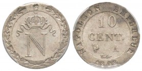 France, Premier Empire 1804-1814       10 centimes, Paris, 1808 A, Billon 2 g. 
Ref : G.190
Conservation : PCGS MS66. Le plus bel exemplaire connu.