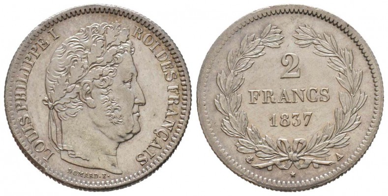 France, Louis Philippe 1830-1848       2 Francs, Paris, 1847 A, AG 10 g.        ...