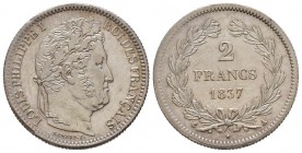 France, Louis Philippe 1830-1848       2 Francs, Paris, 1847 A, AG 10 g.               
Ref : G.520            
Conservation : Superbe