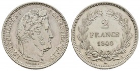 France, Louis Philippe 1830-1848       2 Francs, Paris, 1848 A, AG 10 g.               
Ref : G.520            
Conservation : astiqué sinon presque...