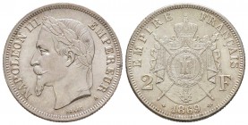 France, Second Empire 1852-1870       
2 Francs, Paris, 1869 A, AG 10 g.                
Ref :  G.527    
Conservation : FDC
