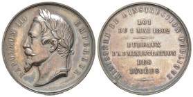 France, Second Empire 1852-1870 
Médaille Napoléon III bureaux d'administration des lycées, Paris, ND, AG 20.11 g. 35mm
Avers : NAPOLEON III EMPEREU...
