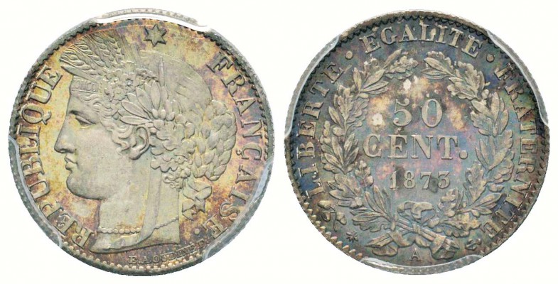 France, Gouvernement de Défense nationale 1870-1871
50 centimes Cérès, Paris, 1...
