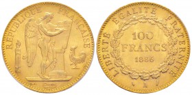 France, Troisième République 1870-1940    
100 Francs, Paris, 1886 A, AU 32.25 g.                
Ref : G.1137a, Fr. 590              
Conservation...