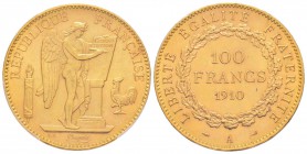France, Troisième République 1870-1940    
100 Francs, Paris, 1910 A, AU 32.25 g.                
Ref : G.1137a, Fr. 590              
Conservation...