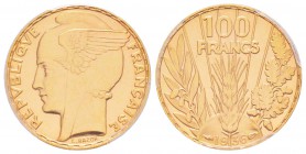 France, Troisième République 1870-1940    
100 Francs Bazor Flan Bruni, Paris, 1936, AU 6.55 g.               
Ref : G.1148               
Conserva...
