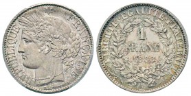France, Troisième République 1870-1940    
1 Franc, Paris, 1888 A, AG 5 g.                
Ref : G.465a               
Conservation : PCGS MS66. Ma...