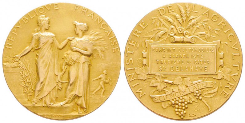 France, Troisième République 1870-1940    
Médaille en or Ministere de l'Agricu...