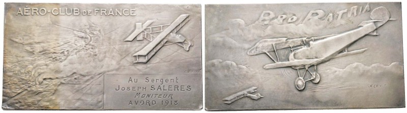 France, Troisième République 1870-1940    
Plaque rectangulaire, 1918, AG 120 g...