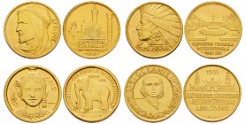 France, Troisième République 1870-1940    
Série de 4 médailles, 1931, Exposition coloniale internationale de Paris, AE 19.9 g. 31 mm chaque médaille...