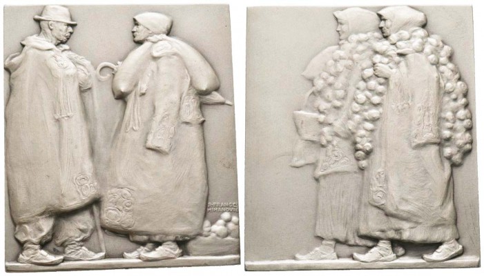 France, Troisième République 1870-1940    
Plaque en argent par Robert Frangeś-...