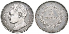 Napoléon II, Essai de 5 Francs, Paris, 1816, AG 25 g. 
Ref : G.596 (1989), Maz. 637 (R3)
Conservation : PCGS SP58. Très Rare