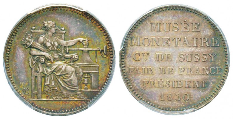 Louis Philippe I, Epreuve en argent de 20 Francs ou Musée monétaire, Paris, 1830...