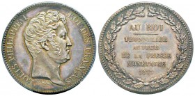 Louis Philippe I, Epreuve en argent du 5 Francs par Thonnelier frappe médaille, Paris, 1833, AG 24.93 g. 
Ref : Maz.1152a (R2)
Conservation : PCGS S...