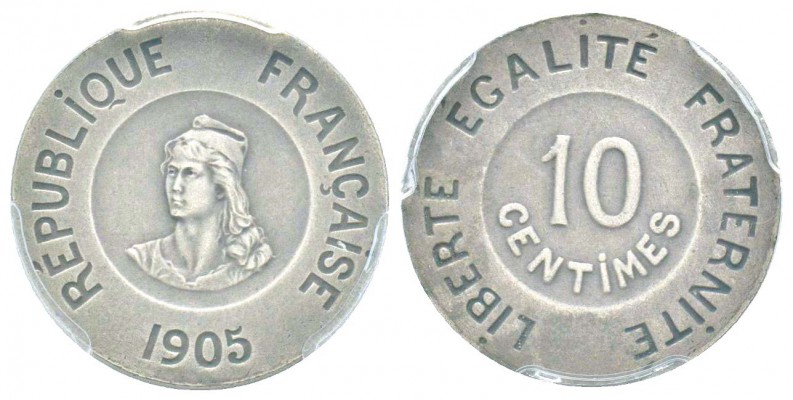 IIIème République, Essai de 10 centimes François Rude, Paris, 1905, Nickel 4.12 ...