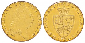 Grande Bretagne, George III 1760-1820
1 Guinea, 1793, AU 8.33 g. 917‰
Ref : Fr.356, KM#609, Spink 3729
Conservation :  FDC