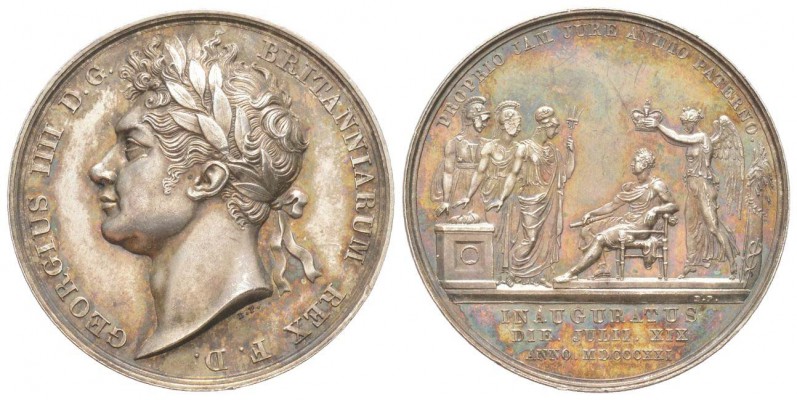 Grande Bretagne, George IV 1820-1830
Médaille en argent, Couronnement, 1821, pa...