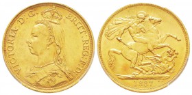 Grande Bretagne, Victoria I 1837-1901    
2 Pounds, 1887, AU 15.97  917‰            
Ref : Fr.391, KM#768, Spink 3865               
Conservation :...