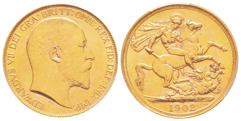 Grande Bretagne, Edward VII 1902-1910
2 Pounds, 1902, AU 15.97 g.
Ref : Fr. 39...