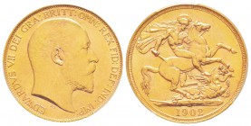 Grande Bretagne, Edward VII 1902-1910
2 Pounds, 1902, AU 15.97 g.
Ref : Fr. 399, KM#806, Spink 3967
Conservation : PCGS MS63