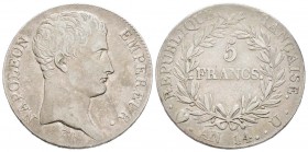 Napoléon en Italie, Département de l'Éridan 1802-1814       
5 Francs AN 14 U, Turin, AG 24.66 g.               
Ref : G.580, Mont 31 (R3), Pag 26
...
