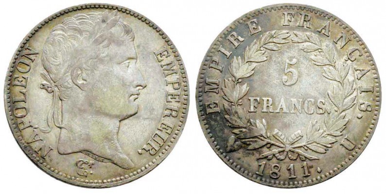Napoléon en Italie, Département de l'Éridan 1802-1814       
5 Francs, Turin,  ...