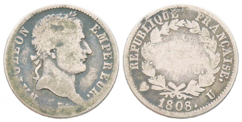 Napoléon en Italie, Département de l'Éridan 1802-1814       
1 Franc, Turin, 18...