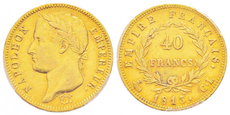 Département de Gênes 1805-1814               
40 Francs, Genova, 1813 CL, AU 12...