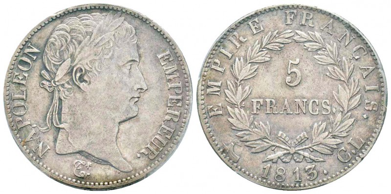 Département de Gênes 1805-1814    
5 Francs, Genova, 1813 CL, AG 25 g.         ...