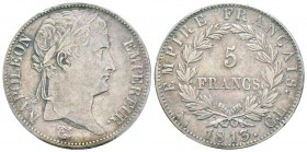 Département de Gênes 1805-1814    
5 Francs, Genova, 1813 CL, AG 25 g.                
Ref : G.584, Mont 102 (R3), Pag 25              
Conservatio...
