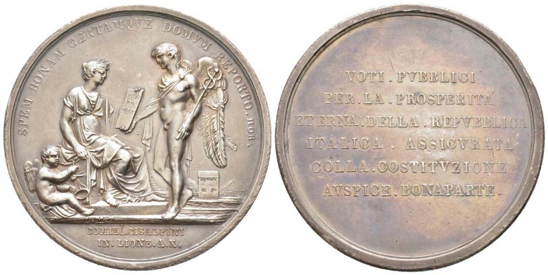 Royaume d'Italie 1805-1814  
Médaille, Constitution de la "Repubblica Italica" ...