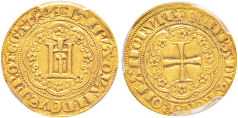 Genova, Governo Guelfo 1318-1333            
Genovino, AU 3.5 g.               ...